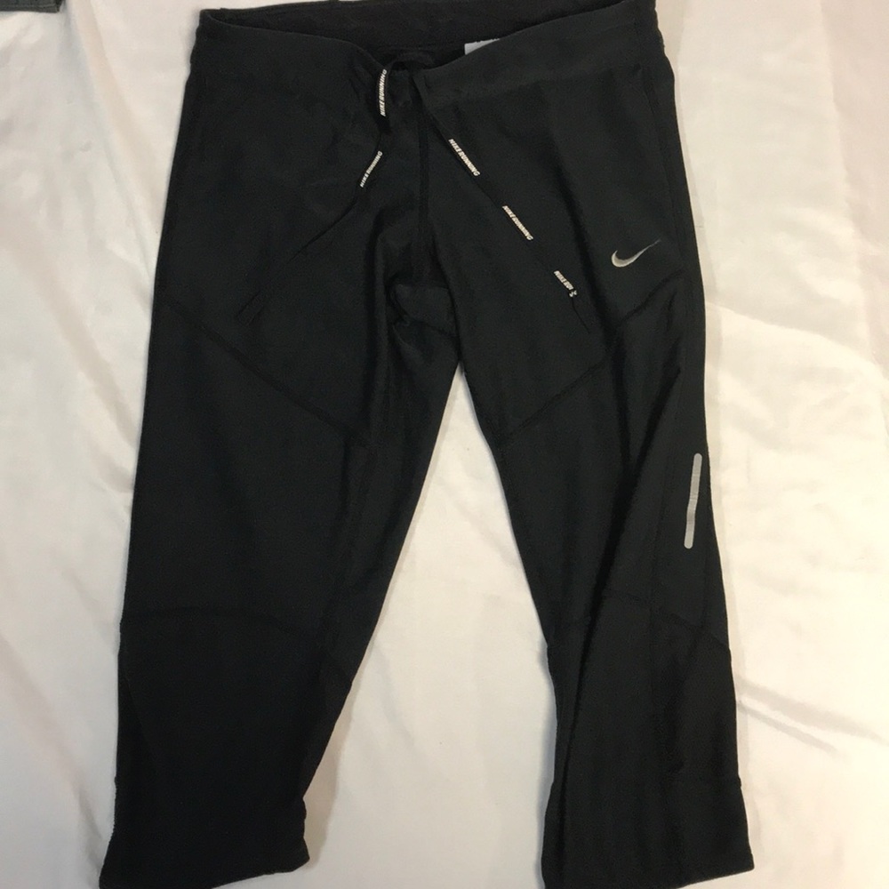 Nike Dri fit Running black crop leggings Small